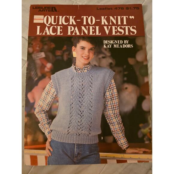 5 Leisure Arts Pattern Books Knit Argyle Sweater Hat Scarf - Picture 9 of 10